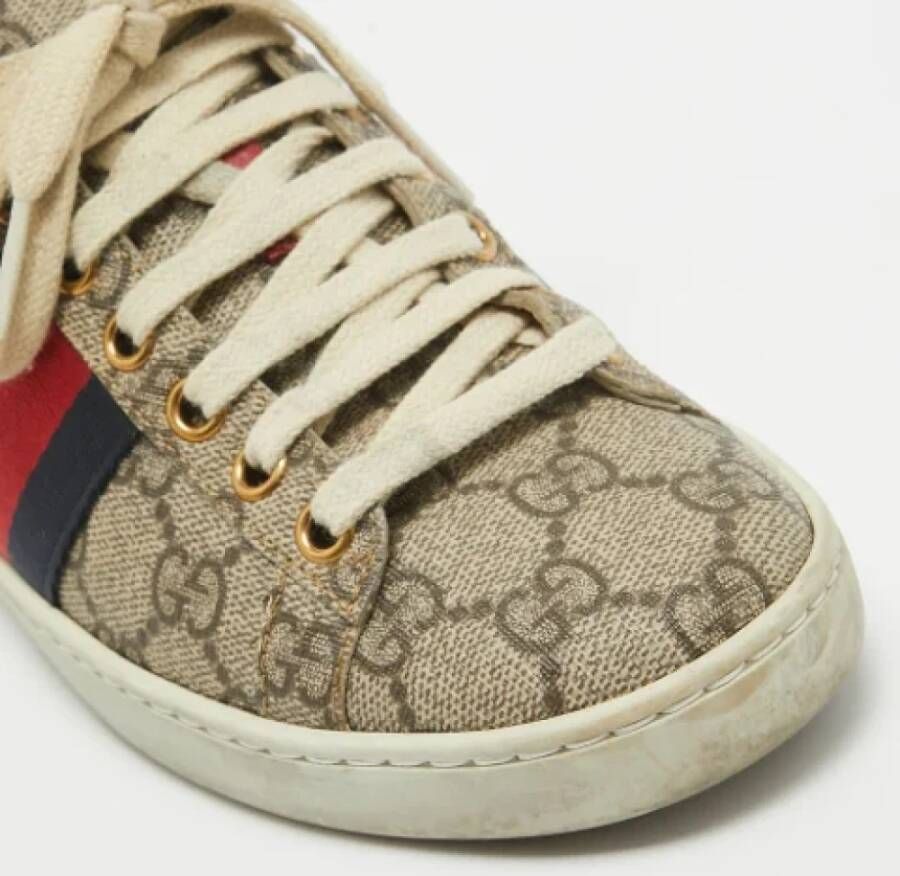 Gucci Vintage Pre-owned Coated canvas sneakers Multicolor Dames