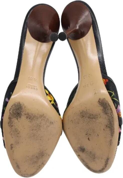 Gucci Vintage Pre-owned Cotton sandals Black Dames