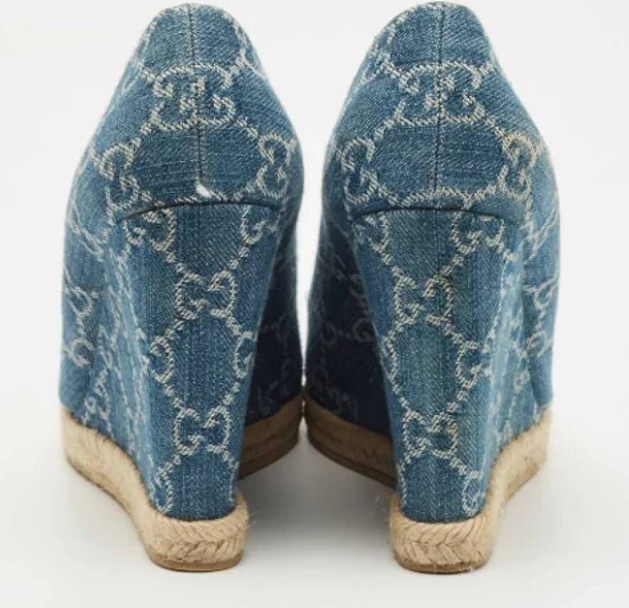 Gucci Vintage Pre-owned Denim heels Blue Dames