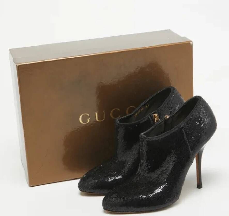 Gucci Vintage Pre-owned Fabric boots Black Dames