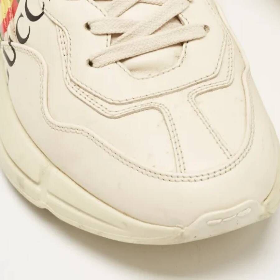 Gucci Vintage Pre-owned Fabric sneakers Beige Heren