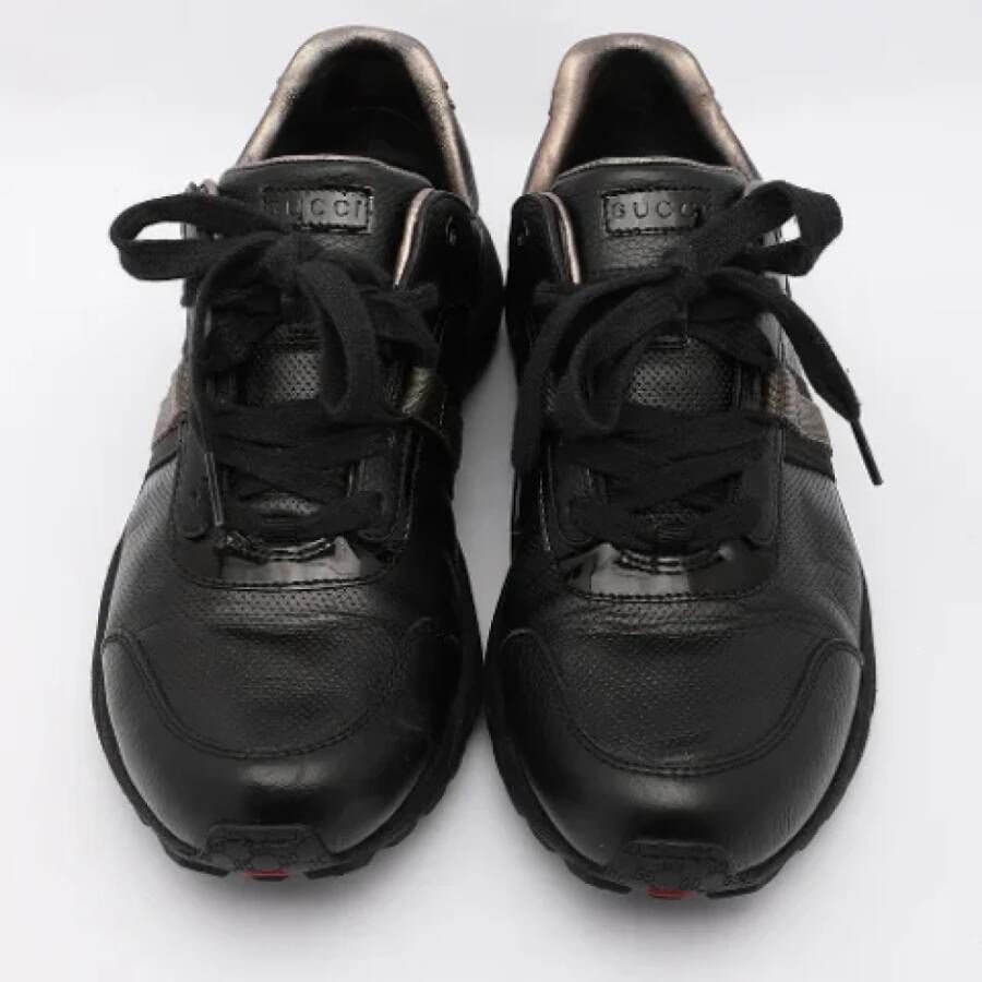 Gucci Vintage Pre-owned Fabric sneakers Black Dames