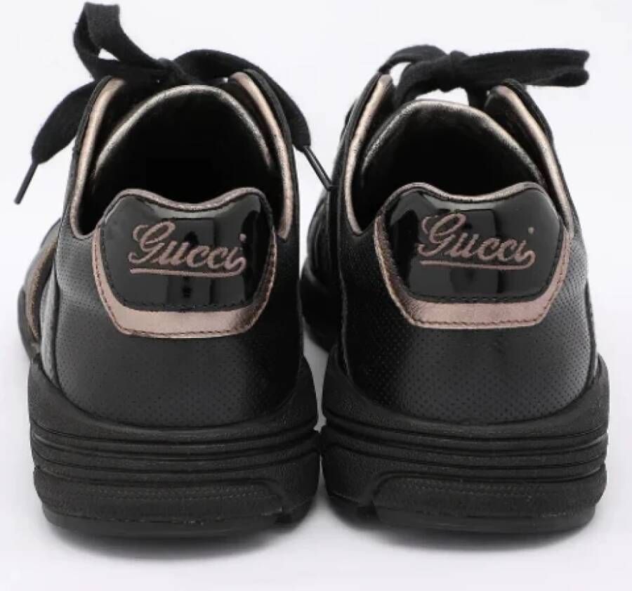 Gucci Vintage Pre-owned Fabric sneakers Black Dames