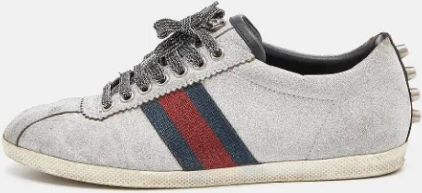 Gucci Vintage Pre-owned Fabric sneakers Gray Dames