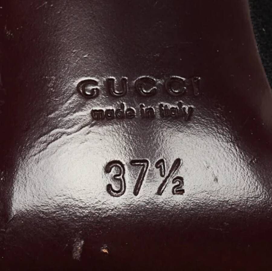 Gucci Vintage Pre-owned Leather boots Black Dames