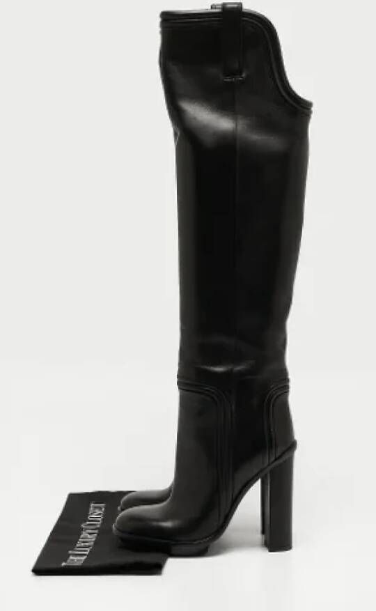 Gucci Vintage Pre-owned Leather boots Black Dames