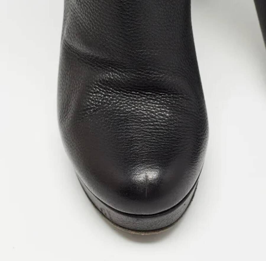 Gucci Vintage Pre-owned Leather boots Black Dames