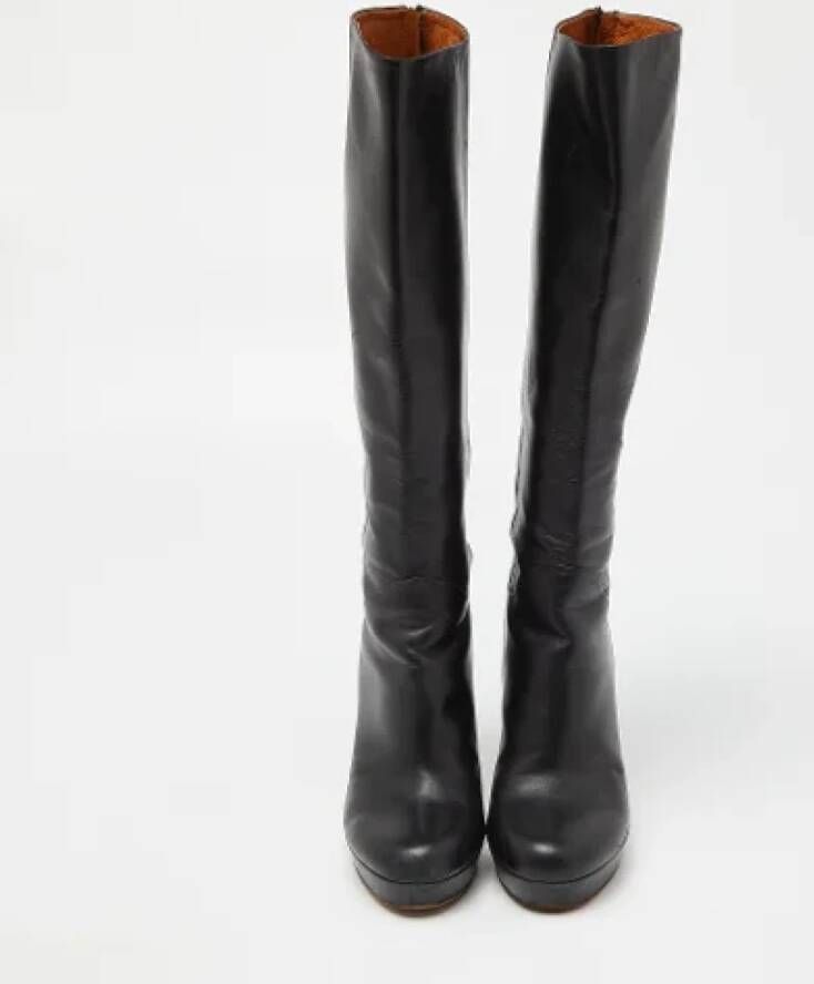 Gucci Vintage Pre-owned Leather boots Black Dames