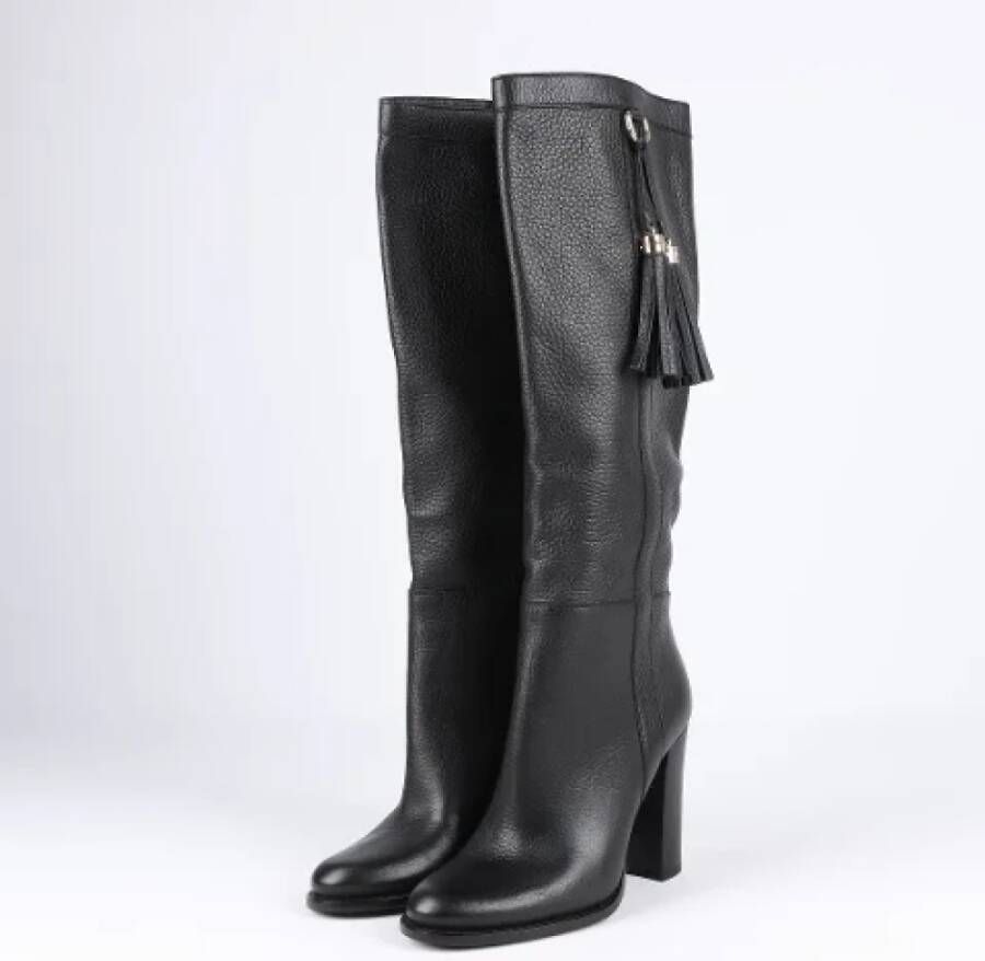 Gucci Vintage Pre-owned Leather boots Black Dames