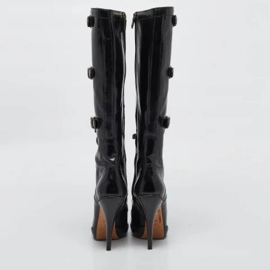 Gucci Vintage Pre-owned Leather boots Black Dames