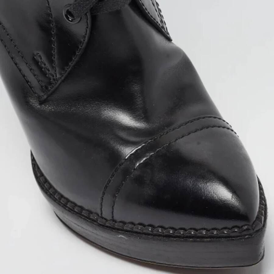 Gucci Vintage Pre-owned Leather boots Black Dames