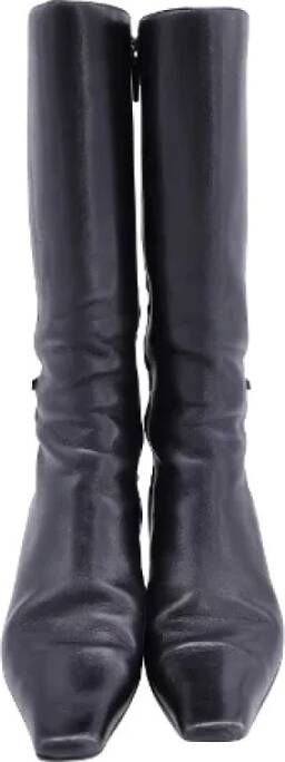 Gucci Vintage Pre-owned Leather boots Black Dames