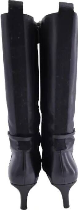 Gucci Vintage Pre-owned Leather boots Black Dames