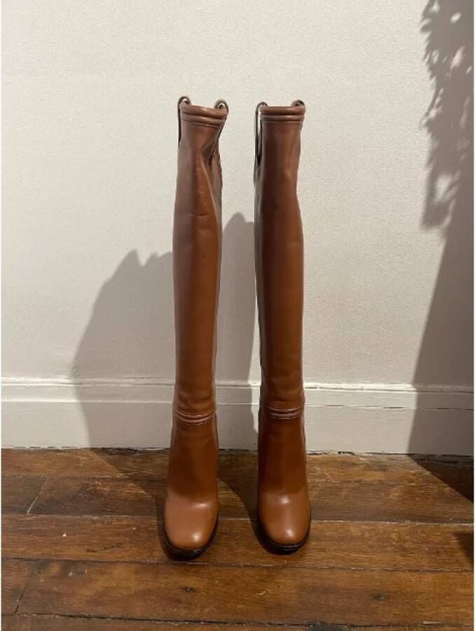 Gucci Vintage Pre-owned Leather boots Brown Dames