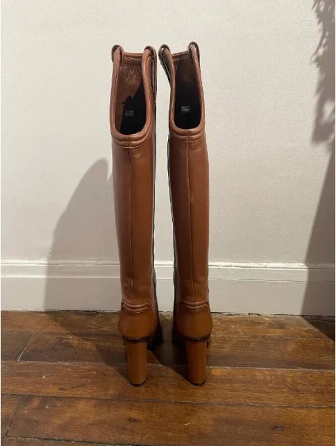 Gucci Vintage Pre-owned Leather boots Brown Dames