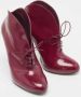 Gucci Vintage Pre-owned Leather boots Red Dames - Thumbnail 4