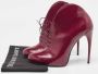 Gucci Vintage Pre-owned Leather boots Red Dames - Thumbnail 9