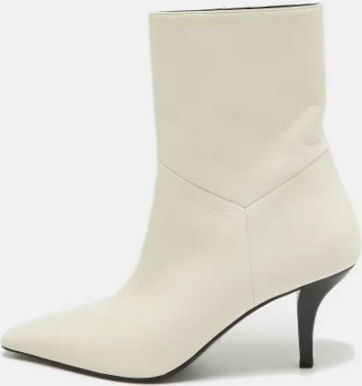 Gucci Vintage Pre-owned Leather boots White Dames