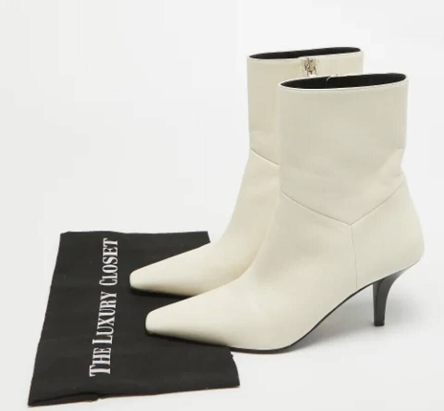 Gucci Vintage Pre-owned Leather boots White Dames