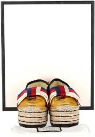 Gucci Vintage Pre-owned Leather espadrilles Multicolor Dames