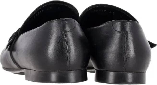 Gucci Vintage Pre-owned Leather flats Black Dames