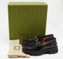 Gucci Vintage Pre-owned Leather flats Black Dames - Thumbnail 9