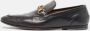 Gucci Vintage Pre-owned Leather flats Black Dames - Thumbnail 2