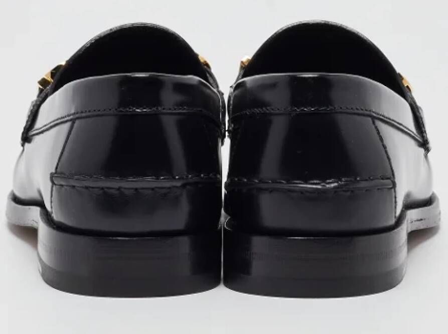 Gucci Vintage Pre-owned Leather flats Black Heren