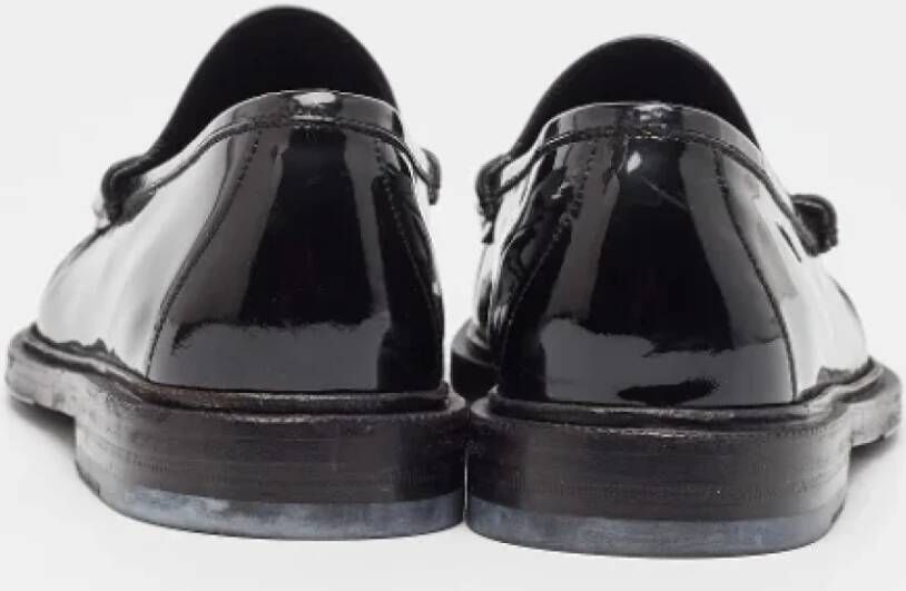 Gucci Vintage Pre-owned Leather flats Black Heren