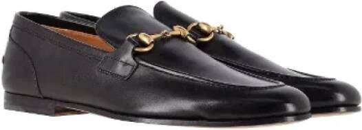 Gucci Vintage Pre-owned Leather flats Black Heren