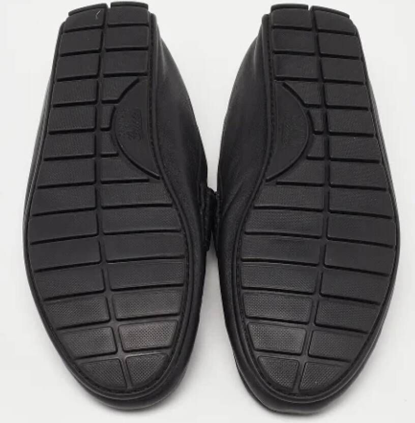 Gucci Vintage Pre-owned Leather flats Black Heren