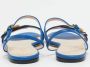 Gucci Vintage Pre-owned Leather flats Blue Dames - Thumbnail 5