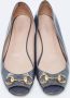 Gucci Vintage Pre-owned Leather flats Gray Dames - Thumbnail 3