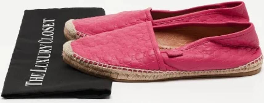 Gucci Vintage Pre-owned Leather flats Pink Dames