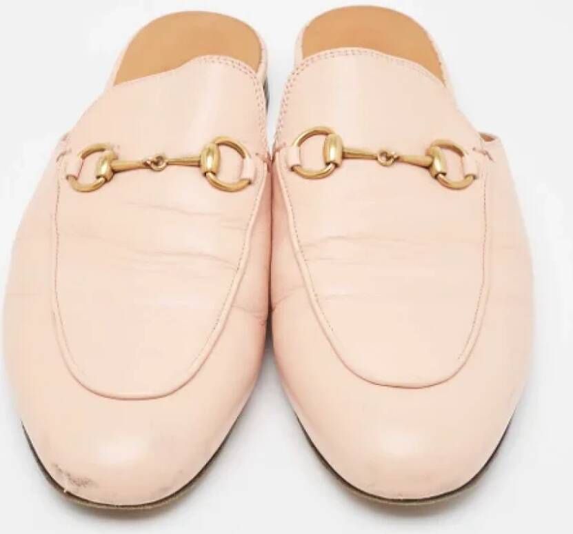 Gucci Vintage Pre-owned Leather flats Pink Dames