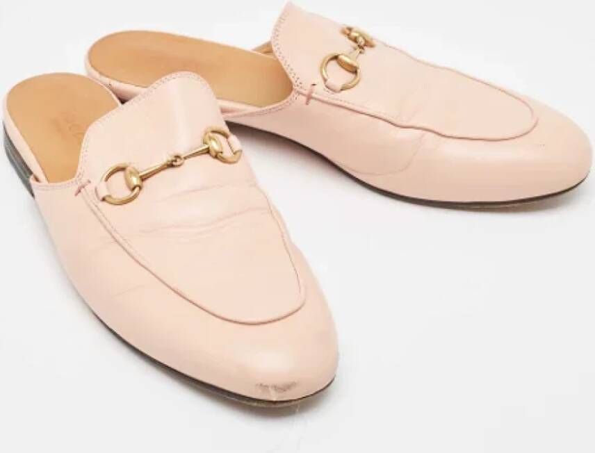 Gucci Vintage Pre-owned Leather flats Pink Dames