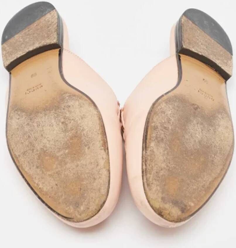 Gucci Vintage Pre-owned Leather flats Pink Dames