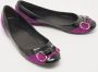 Gucci Vintage Pre-owned Leather flats Purple Dames - Thumbnail 4