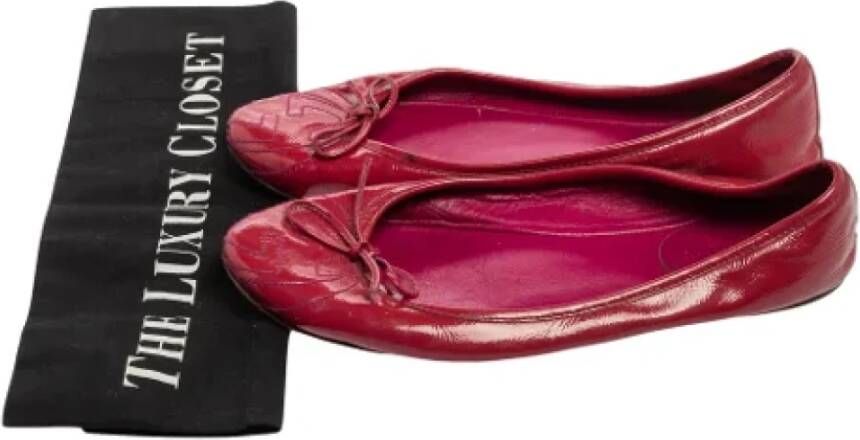 Gucci Vintage Pre-owned Leather flats Purple Dames