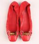 Gucci Vintage Pre-owned Leather flats Red Dames - Thumbnail 5