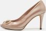 Gucci Vintage Pre-owned Leather heels Beige Dames - Thumbnail 2