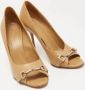 Gucci Vintage Pre-owned Leather heels Beige Dames - Thumbnail 4
