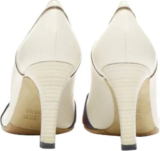 Gucci Vintage Pre-owned Leather heels Beige Dames