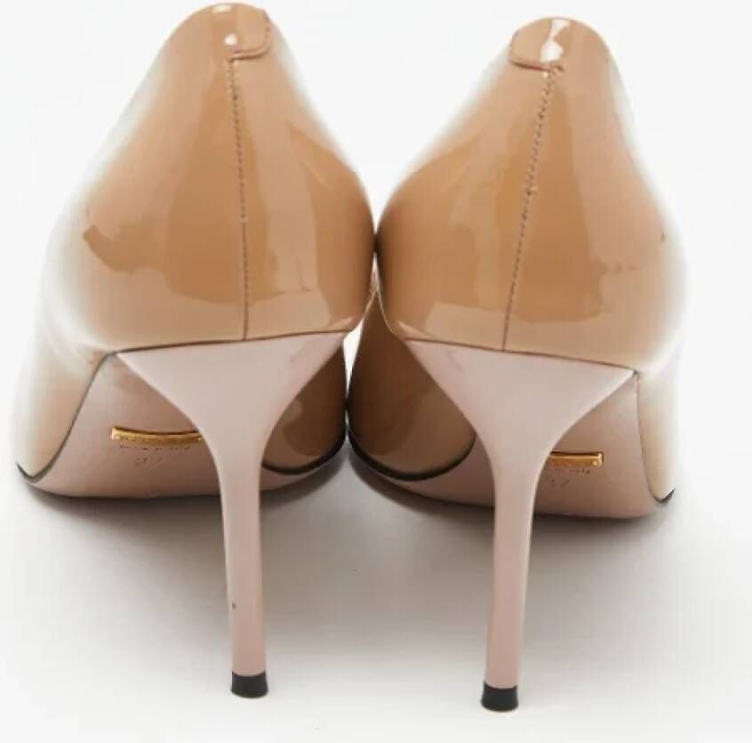 Gucci Vintage Pre-owned Leather heels Beige Dames