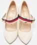 Gucci Vintage Pre-owned Leather heels Beige Dames - Thumbnail 3