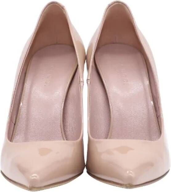 Gucci Vintage Pre-owned Leather heels Beige Dames