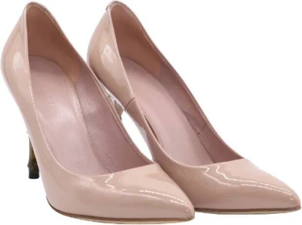 Gucci Vintage Pre-owned Leather heels Beige Dames