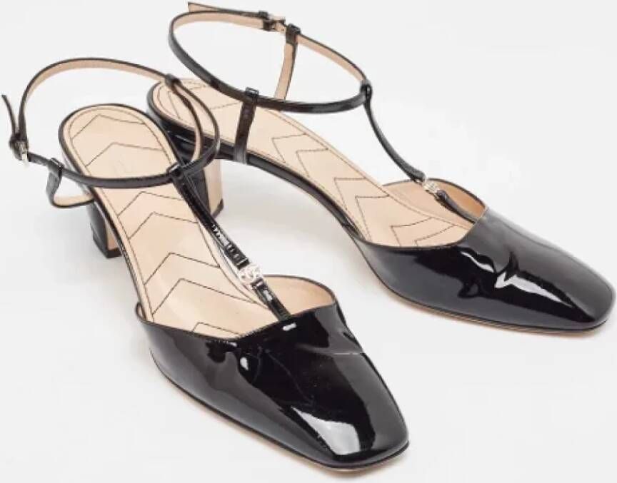 Gucci Vintage Pre-owned Leather heels Black Dames