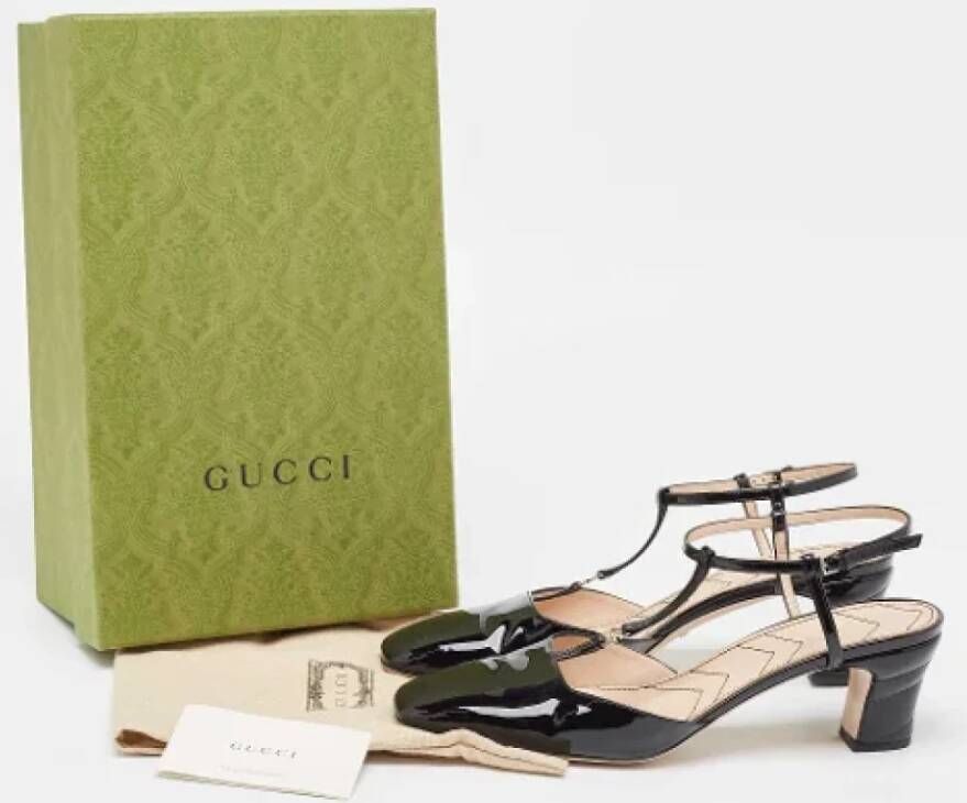 Gucci Vintage Pre-owned Leather heels Black Dames