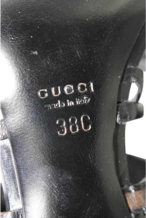 Gucci Vintage Pre-owned Leather heels Black Dames